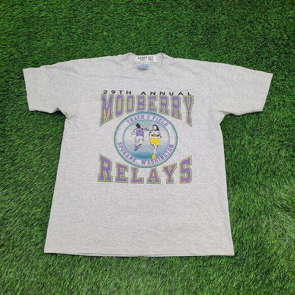 Vintage 1992 Marathon Shirt Womens M/L 21x25 Track-&-Field - Picture 1 of 13